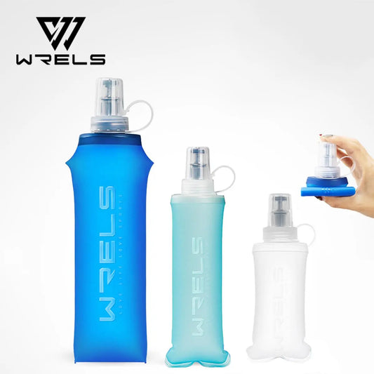 Portable Sports Water Bottle, Foldable Sports Water Bottle, Sports Drinking Bottle, Water Bottle for Outdoor Cycling Running Climbing, Drinkware